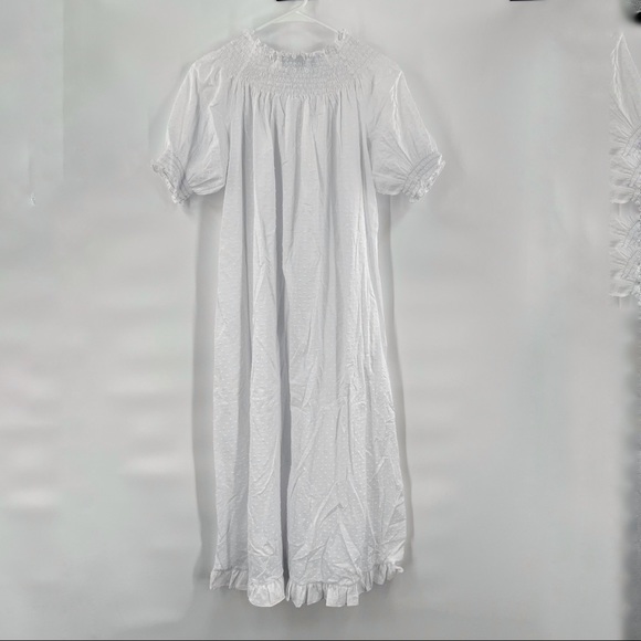 NWT Hill House The Caroline Nap Dress White Swiss Dot Puff Short Sleeve - Picture 8 of 15